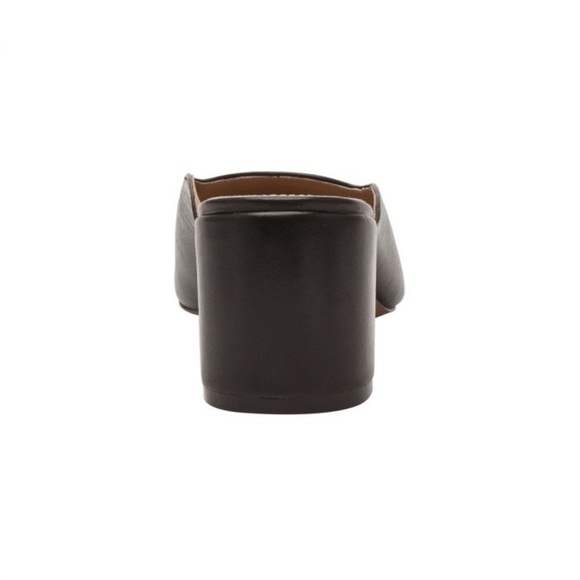 Linea Paolo Svelte Almond Toe Mid Block Heel Mule Black Nappa - 10 - Picture 3 of 10